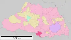 Location of Iruma in Saitama Prefecture