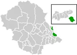 Location within Lienz district