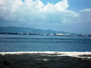 Zamboanga City proper as seen from the island