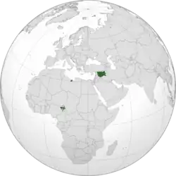 Maximum extent of territorial control, May 2015