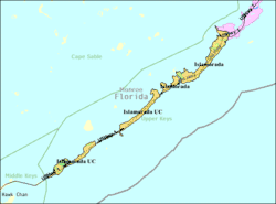 U.S. Census Bureau map showing village boundaries