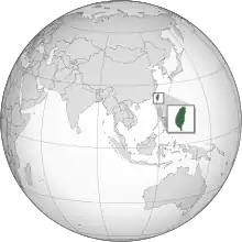 Country marked in dark green