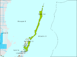 U.S. Census Bureau map showing limits of former city