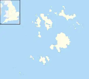 Minnehaha (cargo ship) is located in Isles of Scilly