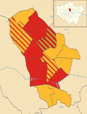 Islington 2006 results map