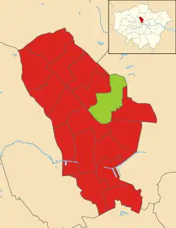 Islington 2022 results map