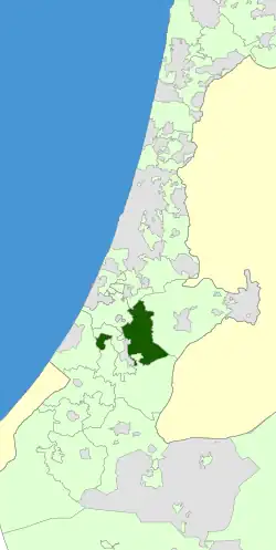 Location of Yoav Regional Council