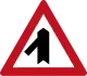 Minor road merging from the left