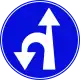 Go straight or make left U-turn