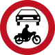 Cars and motorbikes prohibited