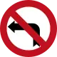 No left turn ahead