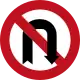 No right U-turn