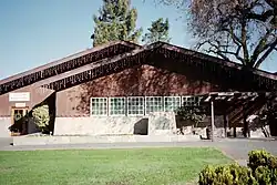 The Asti Winery office building in Asti, California