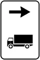 Advised direction for trucks