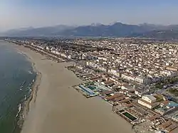 Aerial view of Viareggio (2022)