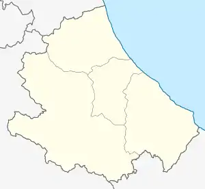 Corvara is located in Abruzzo