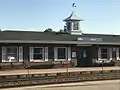 The north side of the Itasca Metra station as viewed from across Orchard Street.