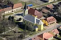 Aerial view of Jászszentlászló