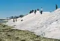 Mountains of ice in spring