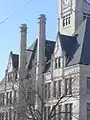 Free Standing Chimneys of the Jasper County, Indiana Courthouse