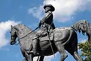 Detail of John F. Reynolds sculpture from Gettysburg Battlefield.