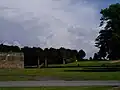 Gardens built by Sir Nicholas Shireburn, behind the Stonyhurst Football field.