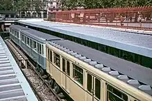 MP 59 in 1964: first class in yellow and second class in blue