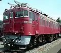 ED75 1 preserved at Sendai Shinkansen Depot in July 2009