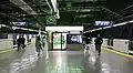 The Yamanote Line platforms in April 2021