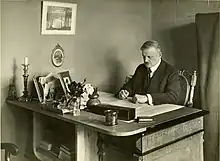 Image 24Jean Sibelius at work in his study (from History of Finland)