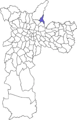 Location in the city of São Paulo