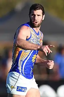 Jack Darling playing for West Coast in 2019