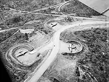 B-17 Flying Fortress bombers parked in revetments at Jackson Airfield, New Guinea, in 1943