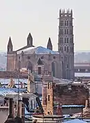 The church over the roofs