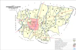 Map of Dalippur (#273) in Jagdishpur block