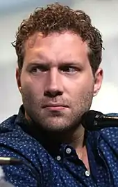 Jai Courtney speaking at the 2016 San Diego Comic Con International.