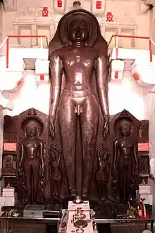 30 feet (9.1 m) statue at Bhojpur Jain Temple