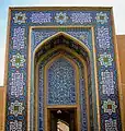 Square kufic tilework in Yazd, Iran