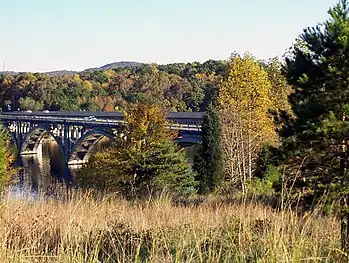 James B. Garrison Bridge over Lake Tillery.