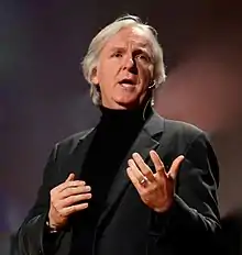 Cameron speaking at a TED talk in February 2010