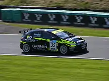 James Thompson's Honda Civic at Oulton Park during the 2009 BTCC season