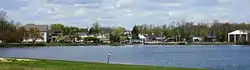 Jamesburg as seen across Lake Manalapan from Thompson County Park