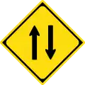 Two-way traffic ahead