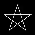 Seimei's pentagram mon represents the Wu Xing.