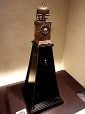 Nichō tenpu yagura-dokei (lantern clock with a double foliot mechanism)