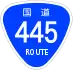 National Route 445 shield