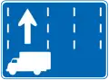 Trucks use left lane