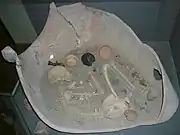 Woman in a burial jar from the Jar-Burial culture of Mingachevir, Azerbaijan