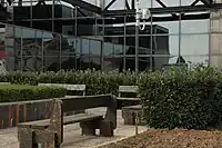 Garden on the roof of the building