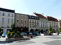 Old townhouses at the Market Square